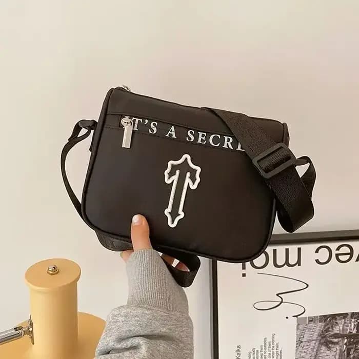 Sac bandoulière tendance européen et américain pour hommes et femmes