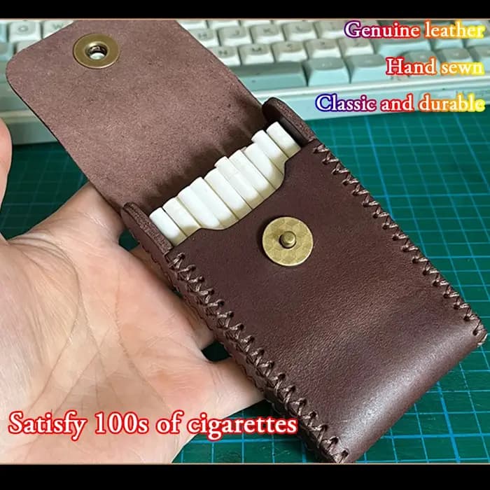 Sac de rangement vintage en cuir fait à la main pour hommes