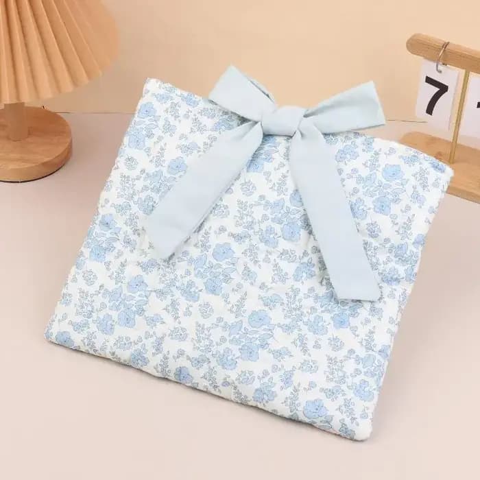 Trousse de maquillage en tissu à imprimé floral pour femme