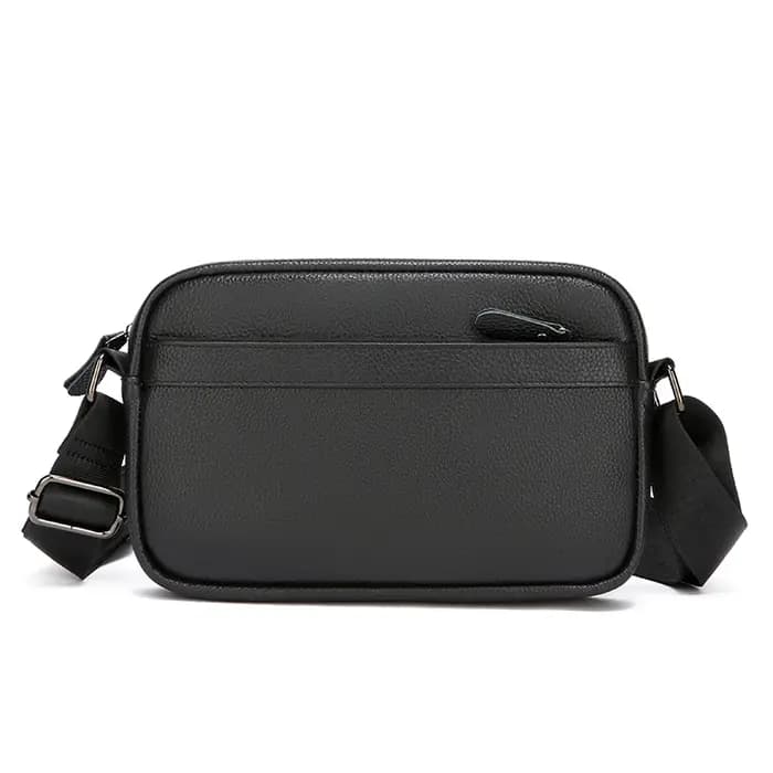 Sac à bandoulière pour homme, petit format, en cuir de vache véritable de haute qualité, sac à main