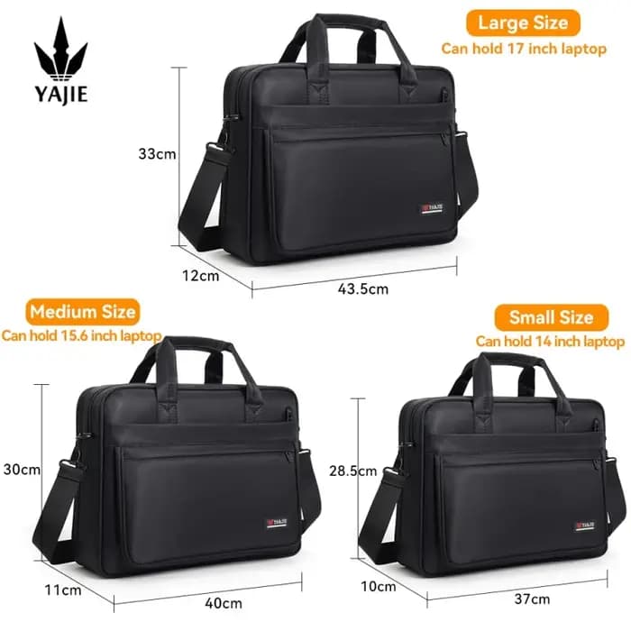 Grand sac fourre-tout en toile pour ordinateur portable pour homme