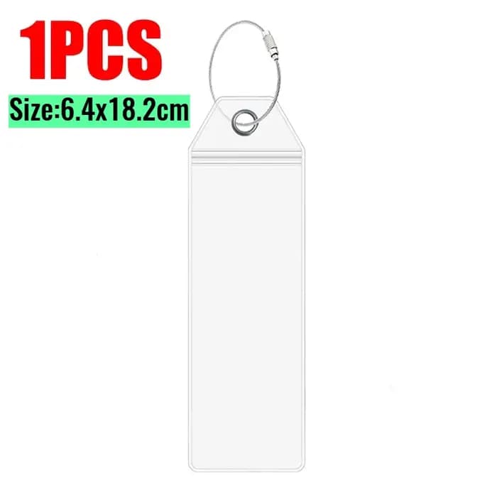 Étiquette de bagage de croisière en PVC transparent épaissi, étanche, pour un tri facile, 1 à 8 pièc