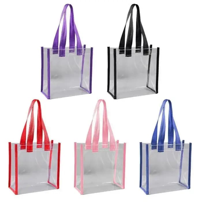 Sac fourre-tout transparent en PVC de grande capacité