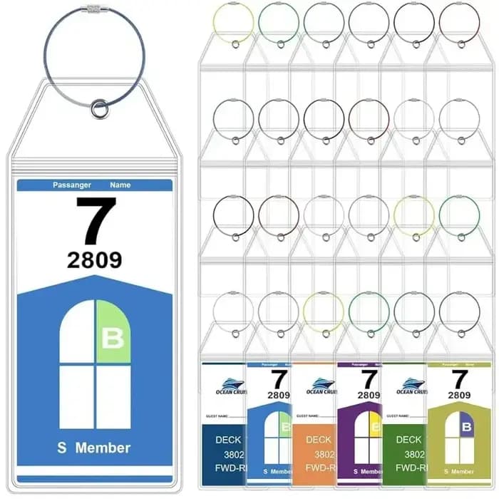 Porte-étiquette de bagage en PVC épais