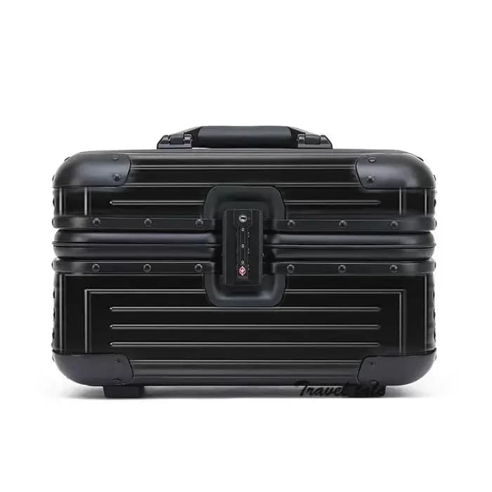 Valise à roulettes Vescovo en aluminium de 12 à 15 pouces, petite valise rigide pour cabine, étui à