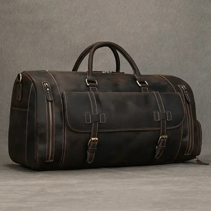 Grand Sac de Voyage en Cuir group pour Homme
