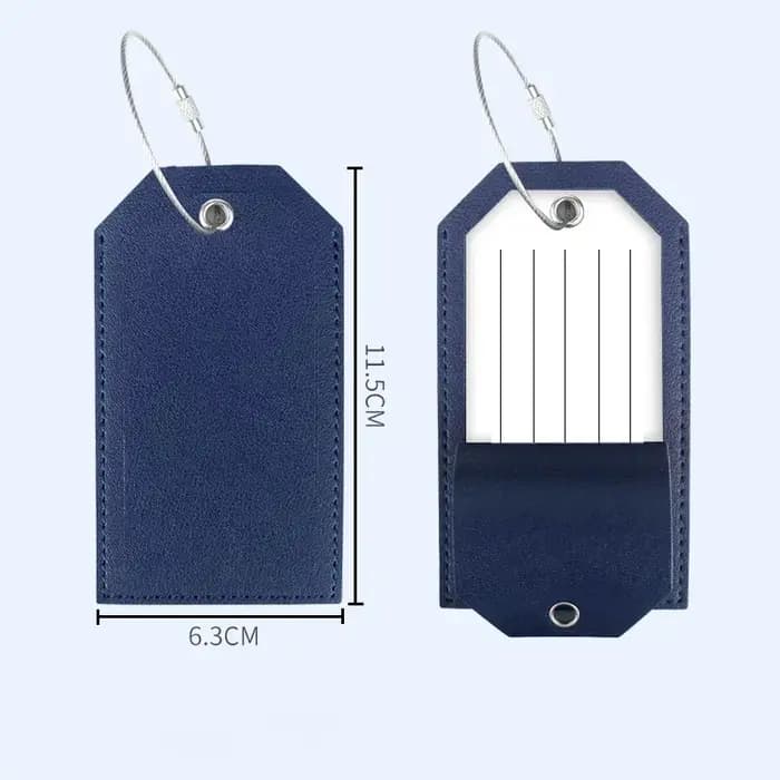 Femmes hommes étiquettes de bagages pour valises accessoires de voyage mode couleur unie en cuir PU valise sac étiquette