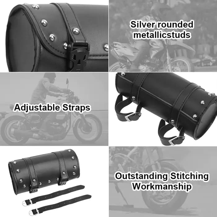 Pochette de voyage en cuir PU pour fourche de moto