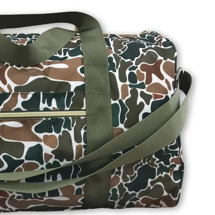 Sac de voyage camouflage marron