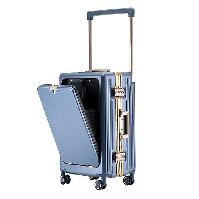 Boîte à bagages à ouverture avant pour femmes, valise de voyage 28 pouces, 24 pouces robuste et dura