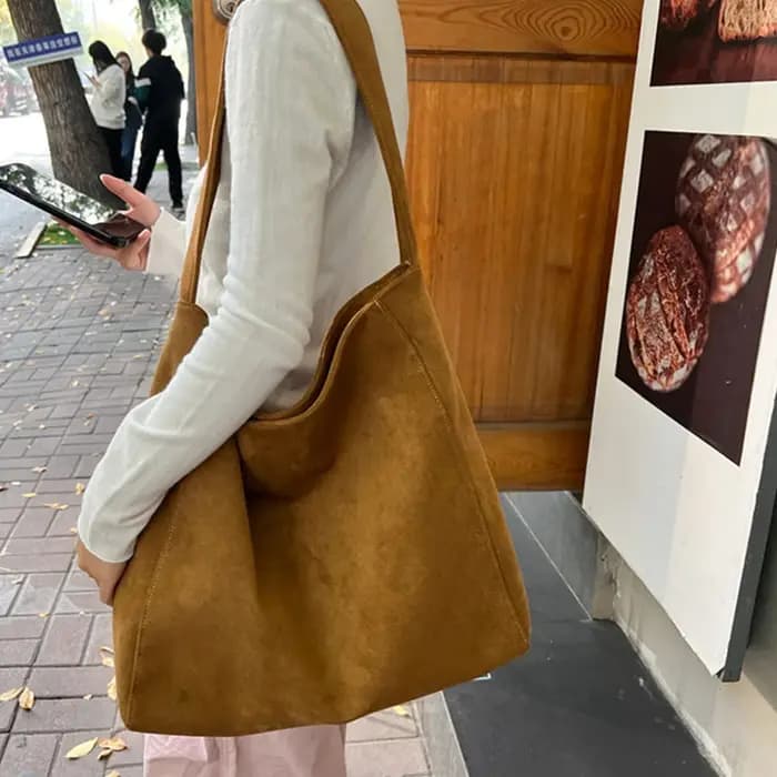 Sac fourre-tout en Faux daim pour femmes