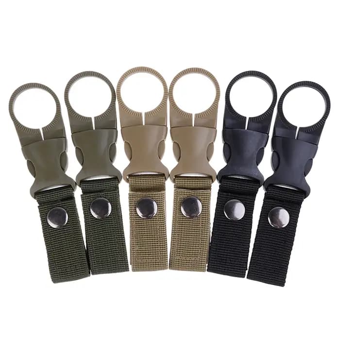 2 pièces porte-bouteille d'eau escalade mousqueton ceinture sac à dos cintre crochets pince multifonction bouteille
