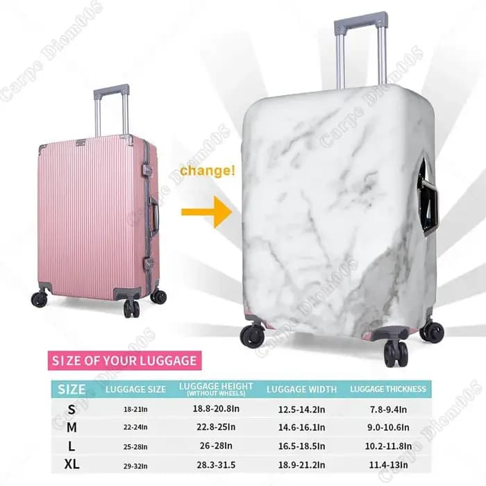 Juste de valise florale libellules