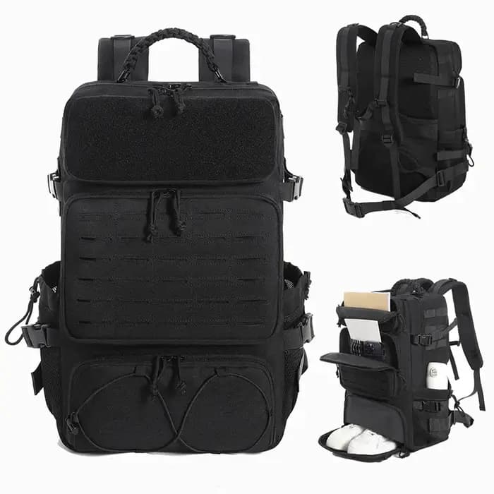 Grand sac à dos de voyage avec système modulaire