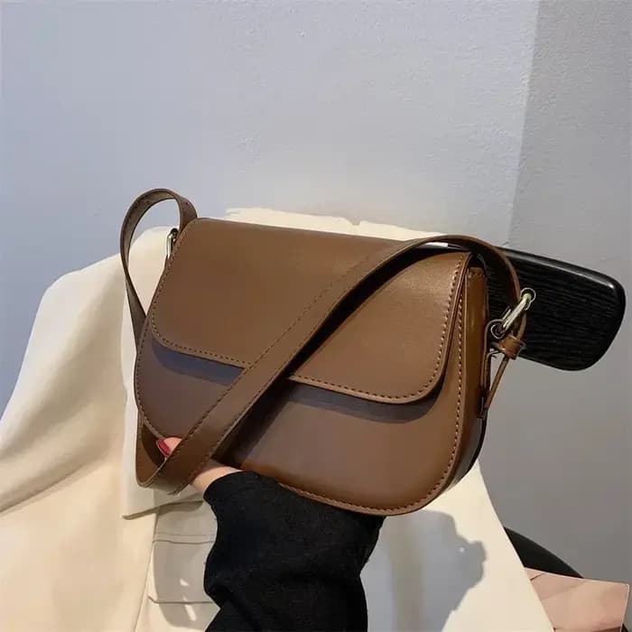 Petit sac de selle rétro à Texture avancée pour femmes