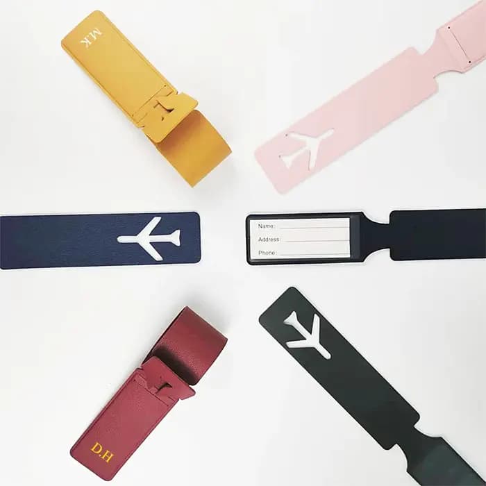 Étiquette de bagage longue avec Logo d'entreprise personnalisé