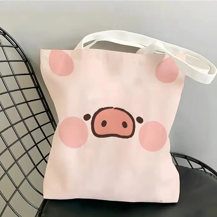 Sacs de rangement en toile à motif de cochon L-LuLu