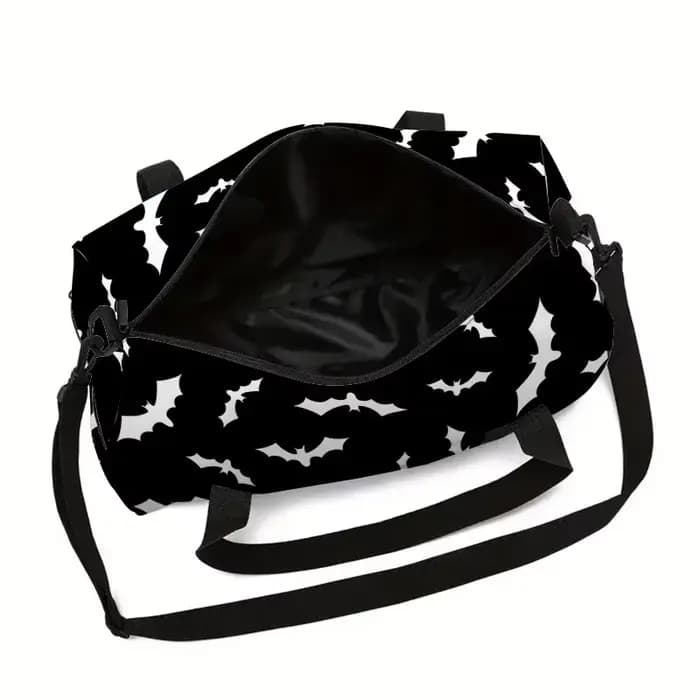Sac de voyage blanc et noir grande capacité pour garçons et filles