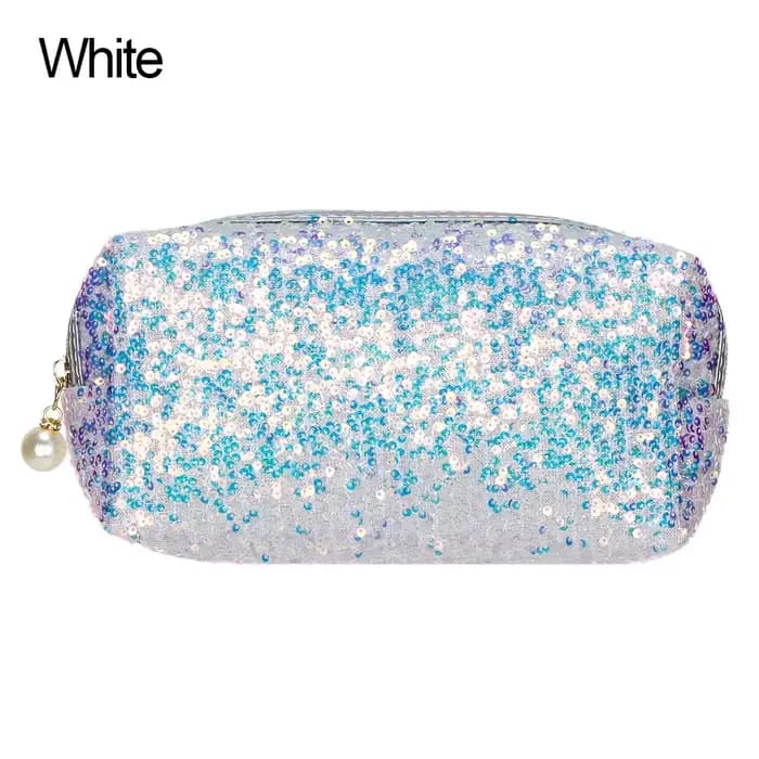 Trousse de maquillage sirène à paillettes