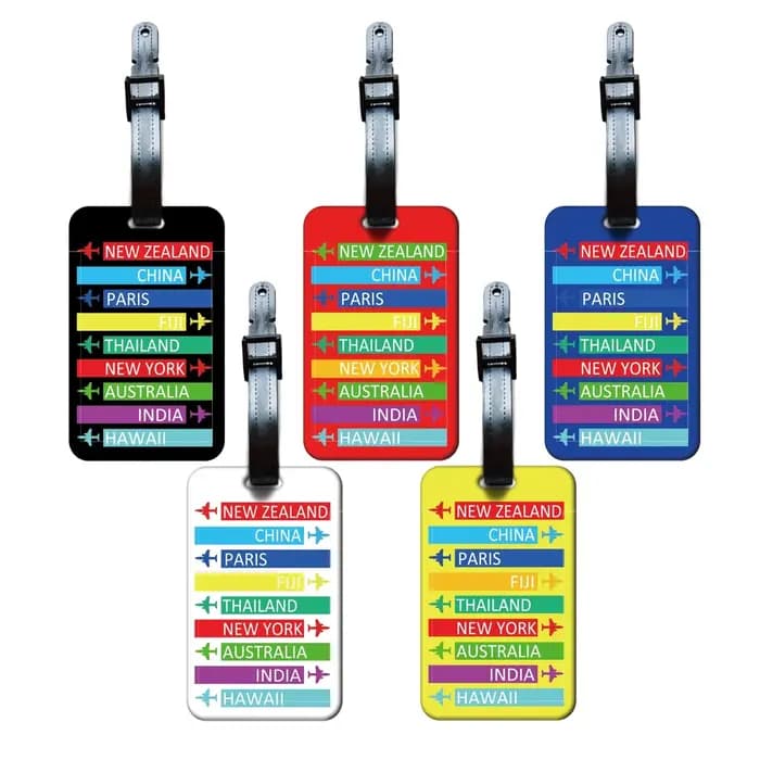 Étiquette de bagage créative