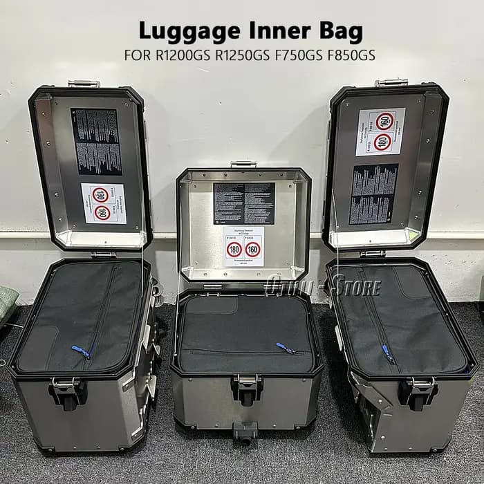 Nouveau sac à bagages moto sacs intérieurs noirs sac latéral supérieur en aluminium pour BMW R1250GS R1200GS ADV F800GS F850GS F750GS