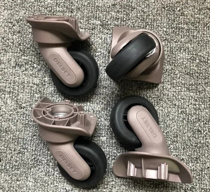 A-84 roue universelle silencieuse DELSY ambassadeur français boîtier de chariot accessoires de bagages