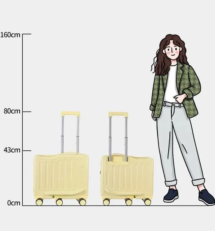 Valise à roulettes 20 pouces avec serrure à code