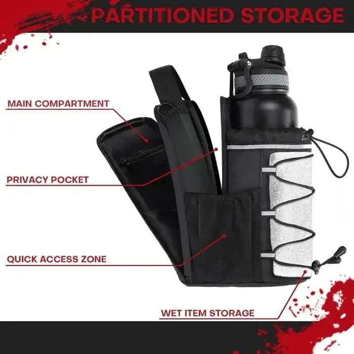 Sac de sport magnétique pour hommes et femmes – Bouteille à bandoulière avec fixation