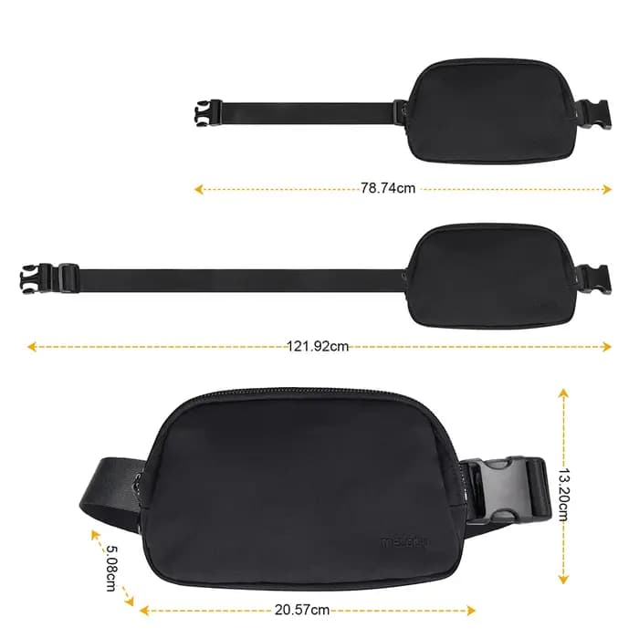 Sac banane en nylon écologique imperméable pour femme