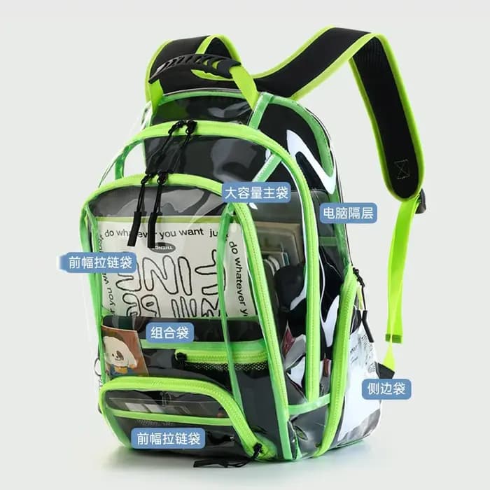 Sac à dos Transparent en PVC Cool à la mode