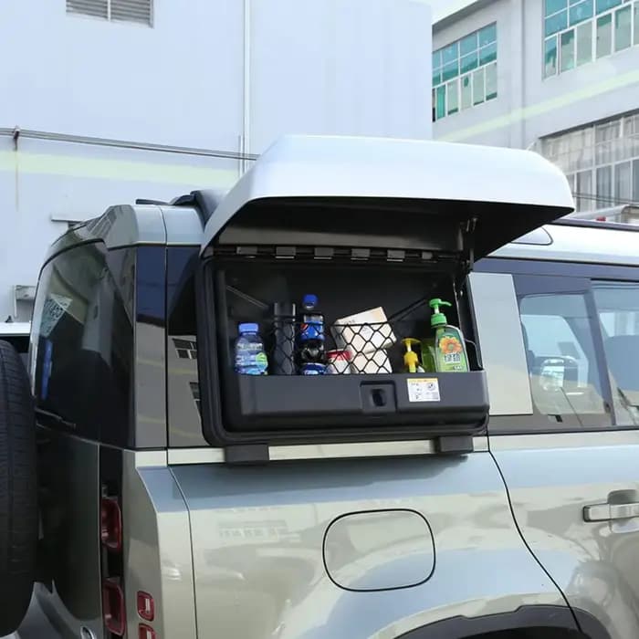 Pour Defender Van (L663) 2020- : Boîte de rangement de toit pour bagages