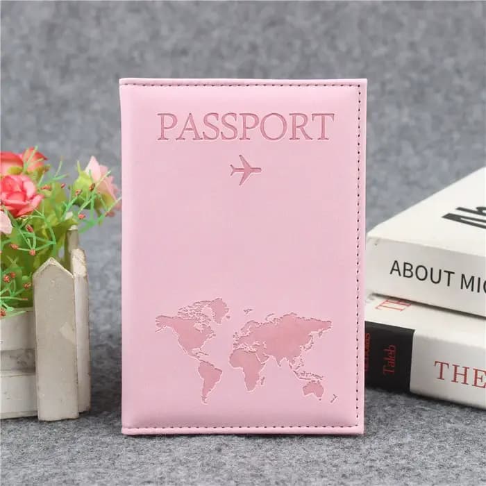 Couverture de passeport en cuir PU pour hommes et femmes