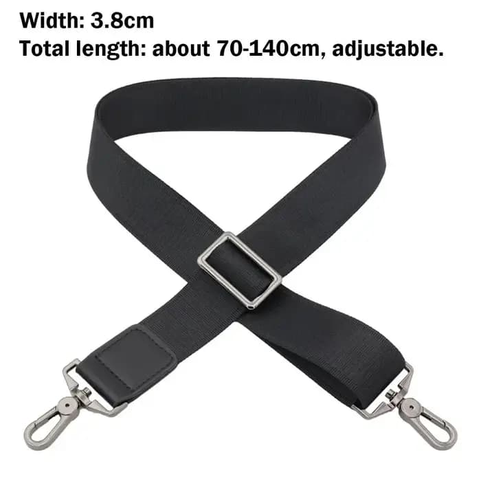 Accessoires de sac sangle de sac réglable en Nylon noir