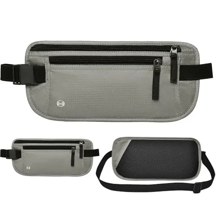 RFID bloquant étanche Sport voyage téléphone argent ceinture sac Fanny Packs hommes femmes caché portefeuille porte-passeport sac grande capacité
