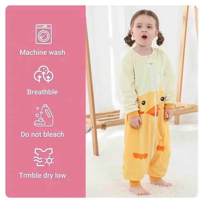 MICHatteign- Sac de Couchage à Manches sulfpour Fille et Garçon de 1 à 3 ans