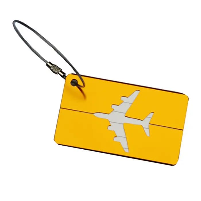 Étiquette de bagage de voyage en aluminium de qualité supérieure