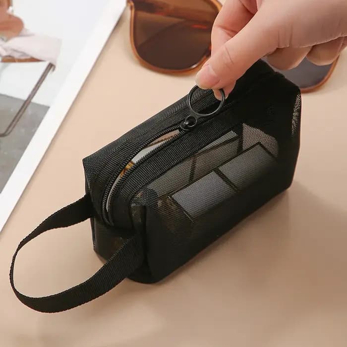 Sac à cosmétiques de voyage à couche noire