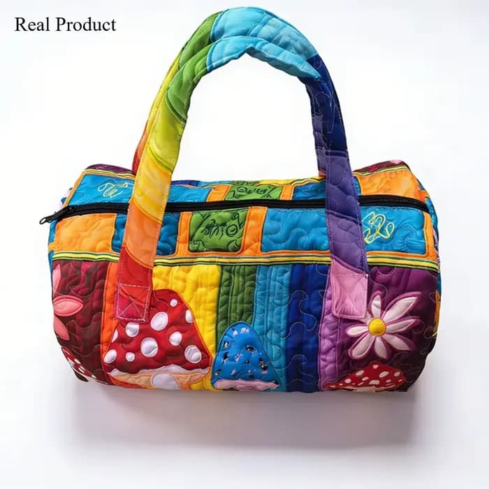 Sac de voyage matelassé 3D imprimé animal ours flamant rose paon lama lion art bohème pour hommes femmes week-end plage