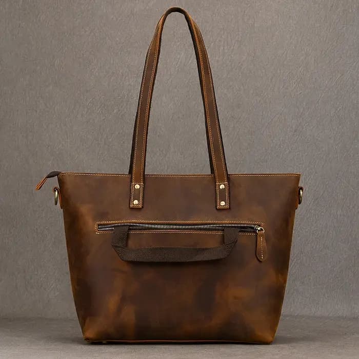 Luufan-Fourre-tout en cuir véritable pour femme