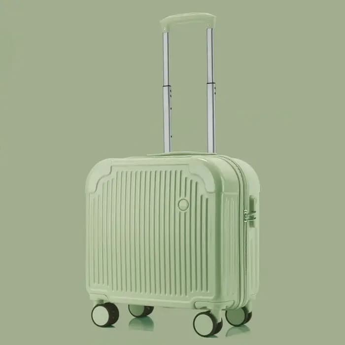 Valise cabine 18 pouces, valise à roulettes légère avec serrure à combinaison et roues silencieuses