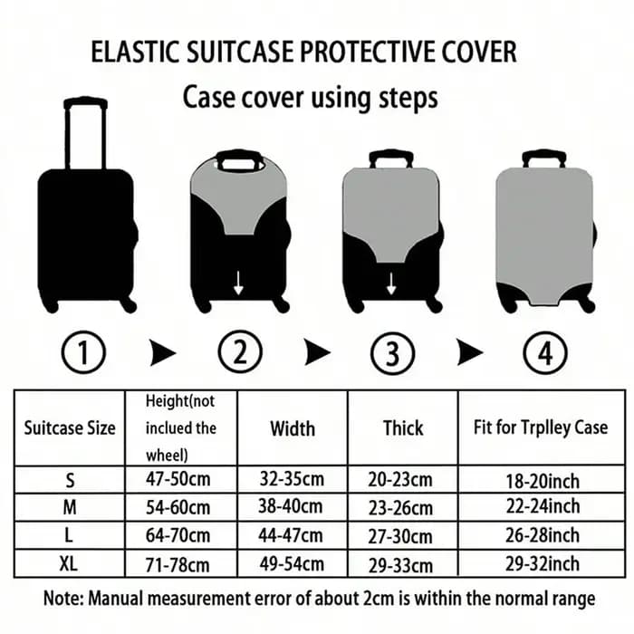 Housse de protection pour bagages à motif de vagues japonaises Koi