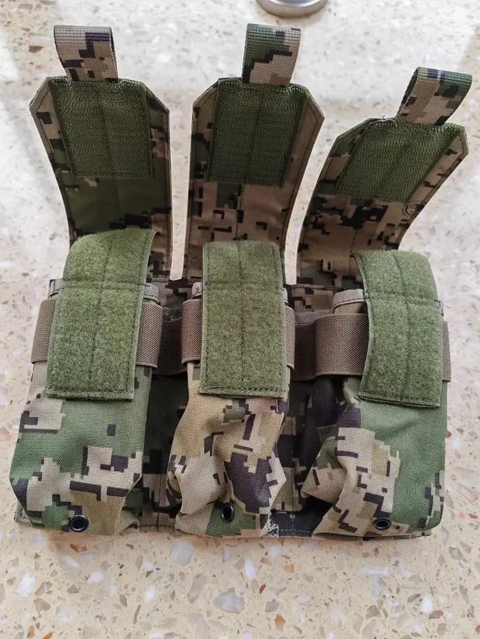 6094 Sac à magazines triple de grande capacité pour gilet