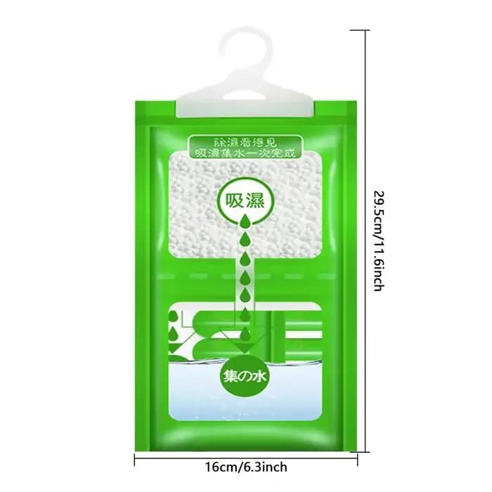 Absorbeur d'humidité sac suspendu anti-moisissure garde-robe déshumidificateur sacs sac sec