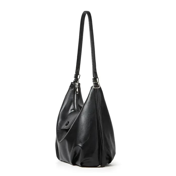 Sac hobo vintage effet vieilli brillant pour femme