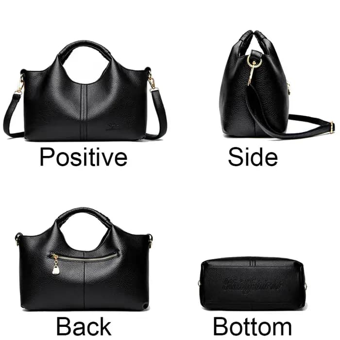 Sac fourre-tout en cuir authentique pour femmes