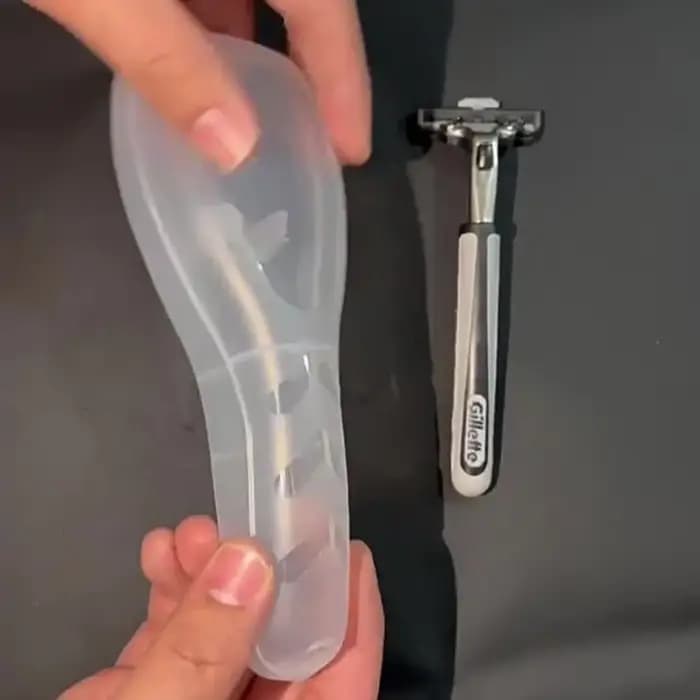 Nouvelle Boîte de Rangement de Voyage Transparente Anti-Poussière pour Rasoir – Étui Portable et Organisateur