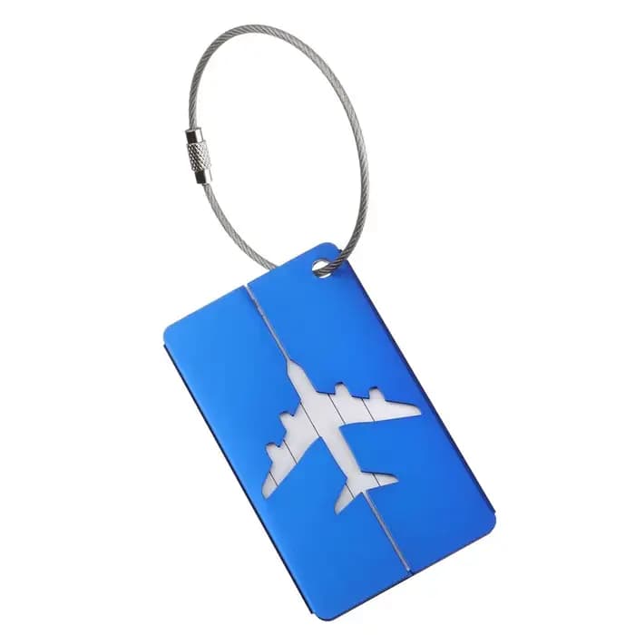 Étiquettes Réutilisables en Métal pour Bagages de Voyage