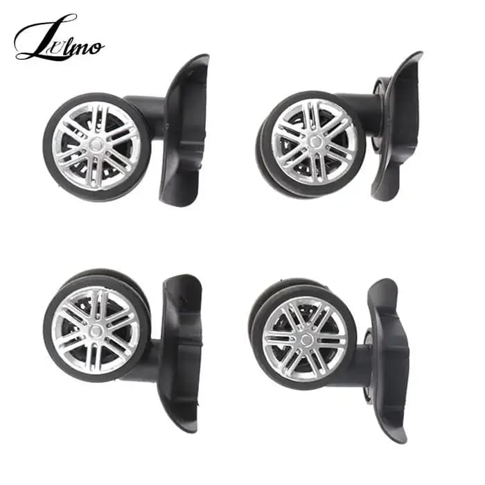 2 Paires de Roues de Remplacement pour Valise à Roulettes