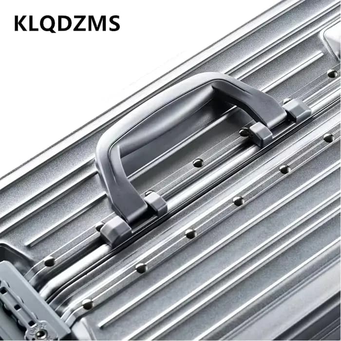 KLQDZMS 20 "24" 26 "29 pouces bagages d'affaires tout en aluminium magnésium alliage boîte d'embarquement grande capacité boîtier de chariot valise pour hommes
