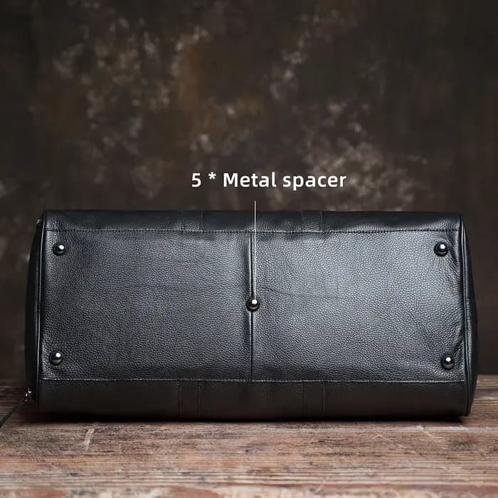 NUPUGOO – sac de voyage en cuir véritable pour hommes